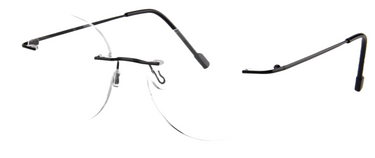 Men Urban Eyeglasses : Gravity - Black - SpecSMART Eye Clinic (Diagonal View)
